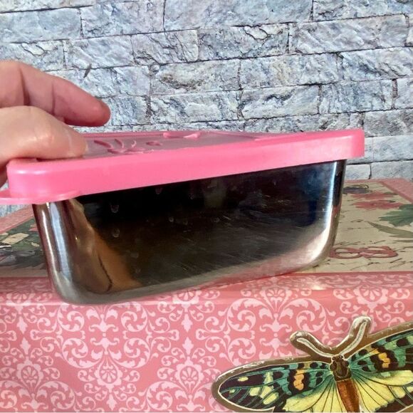 Pottery Barn Kids Metal Kitty Tin Compartment Organization Jewelry Makeup - Picture 2 of 6